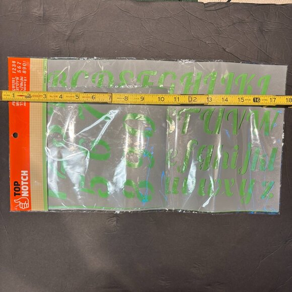 Top Notch Number & Letter Stencil Set – NWT Crafting Kit - Picture 5 of 5